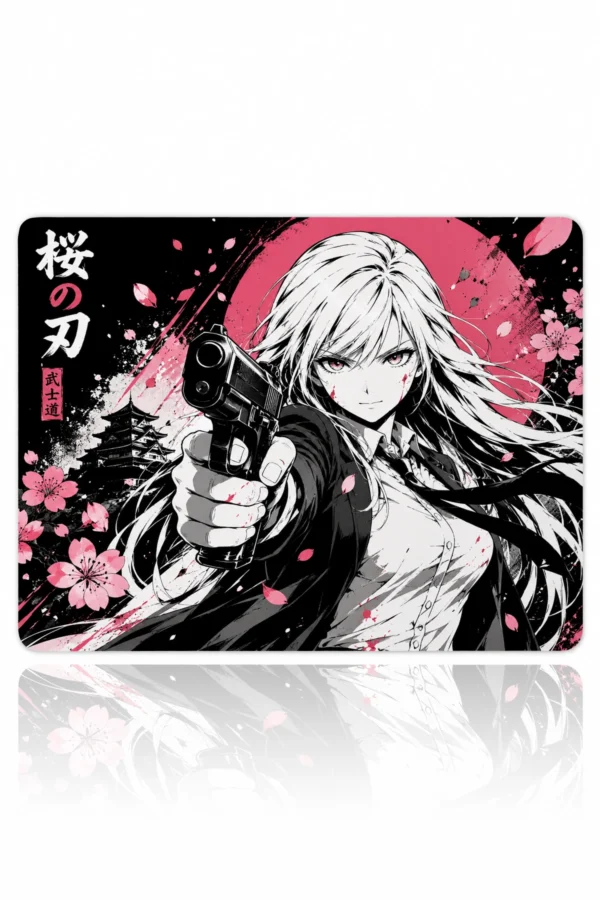Sakura Gunslinger Gaming Mousepad