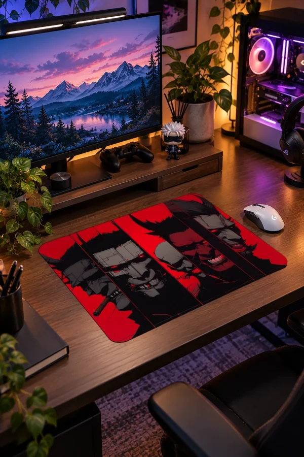 Crimson Oni Council Gaming Mousepad