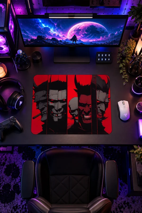 Crimson Oni Council Gaming Mousepad
