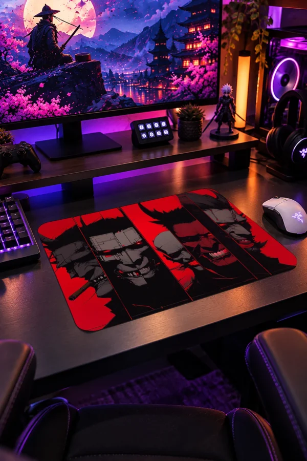 Crimson Oni Council Gaming Mousepad