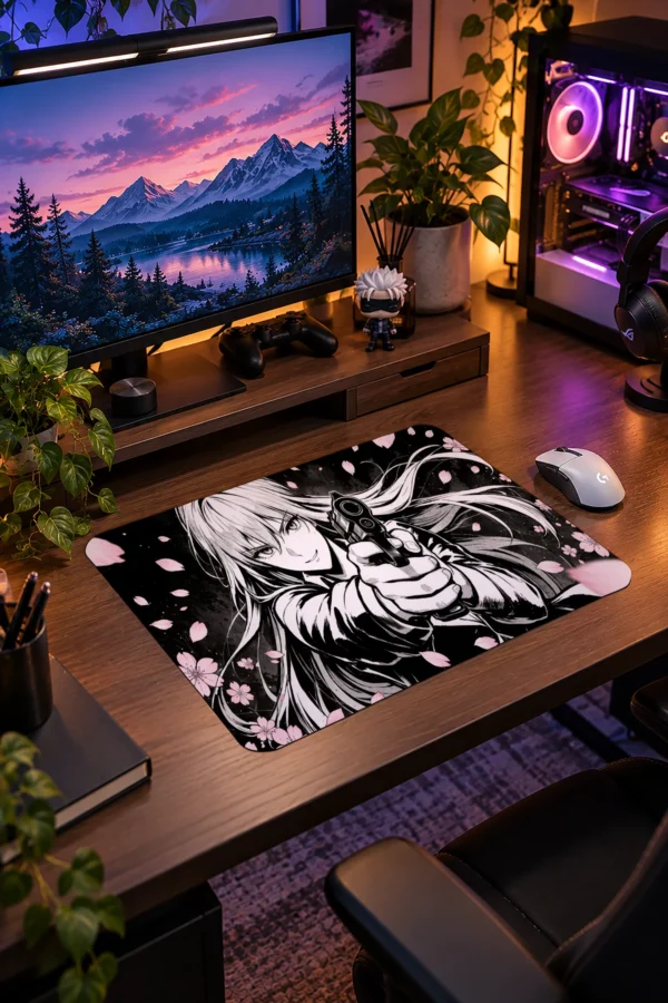 Petal Pistol Gaming Mousepad
