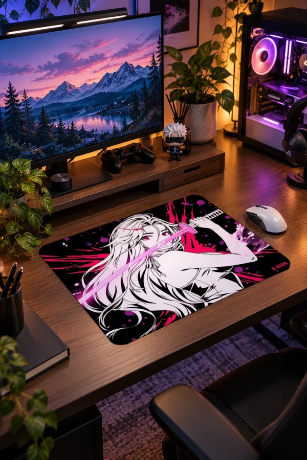 Magenta Edge Gaming Mousepad