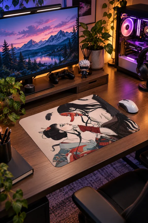 Tengu Courtship Gaming Mousepad