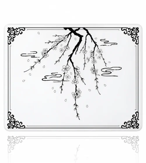 Blossom Sketch Gaming Mousepad Blossom Sketch Gaming Mousepad