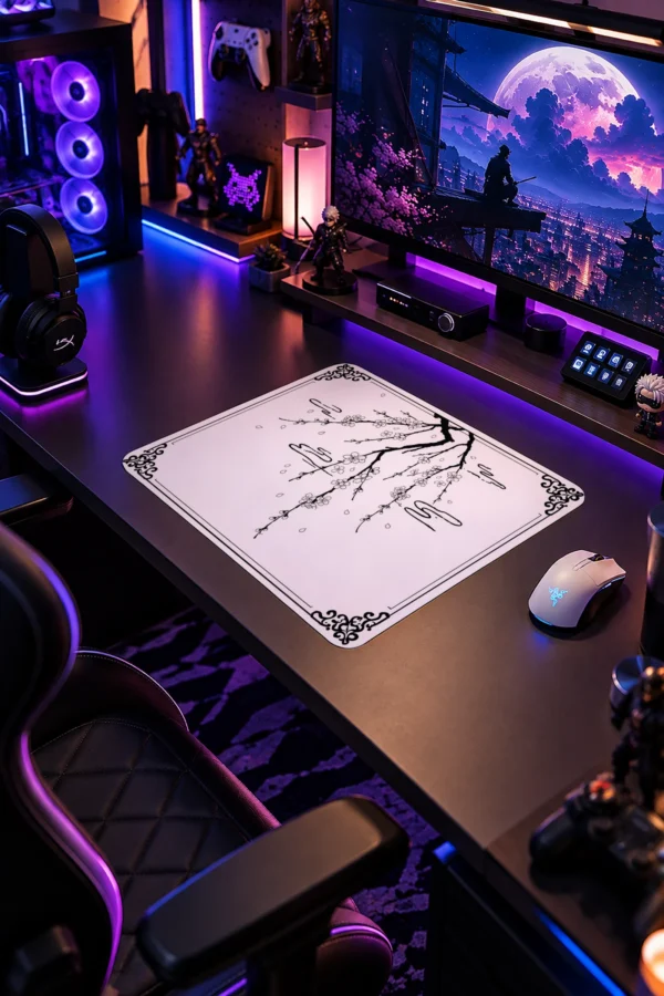 Blossom Sketch Gaming Mousepad