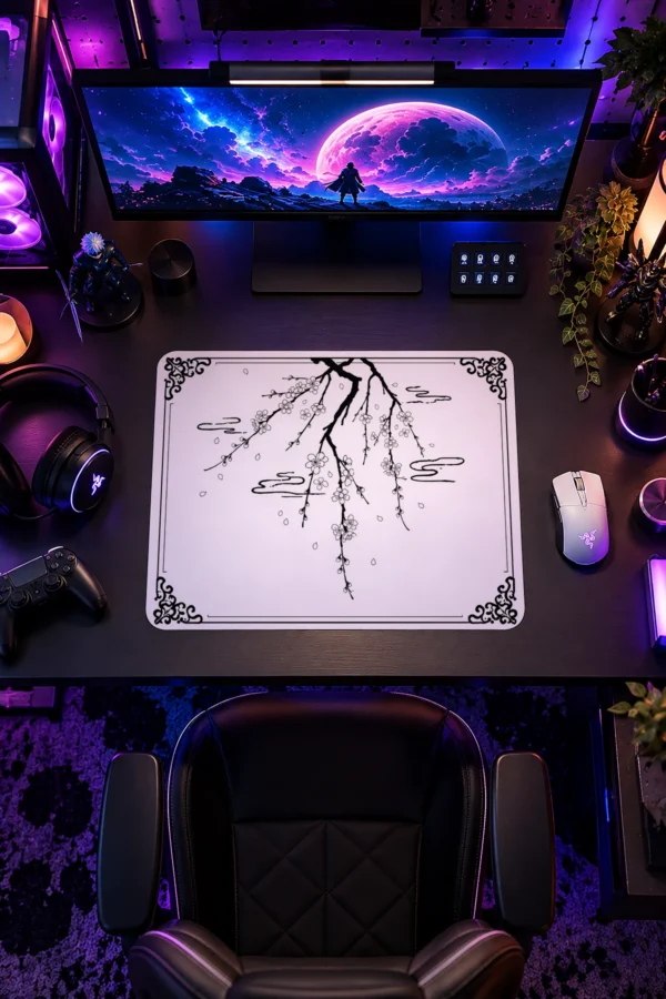 Blossom Sketch Gaming Mousepad