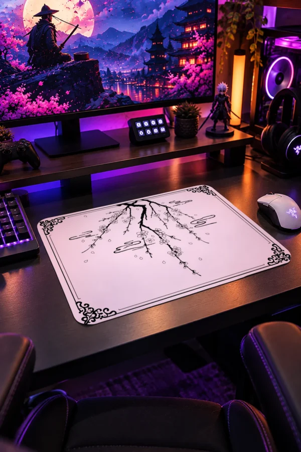 Blossom Sketch Gaming Mousepad