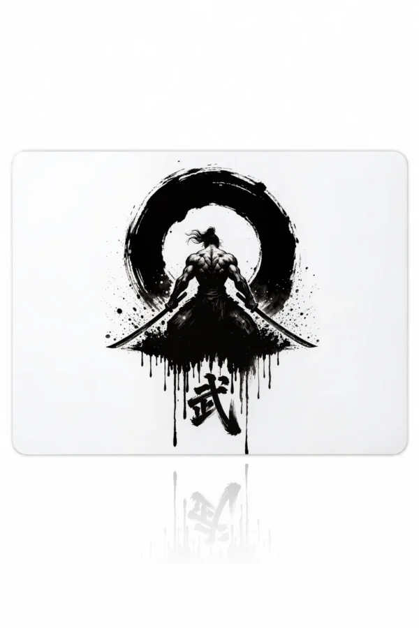 Brushstroke Warrior Gaming Mousepad