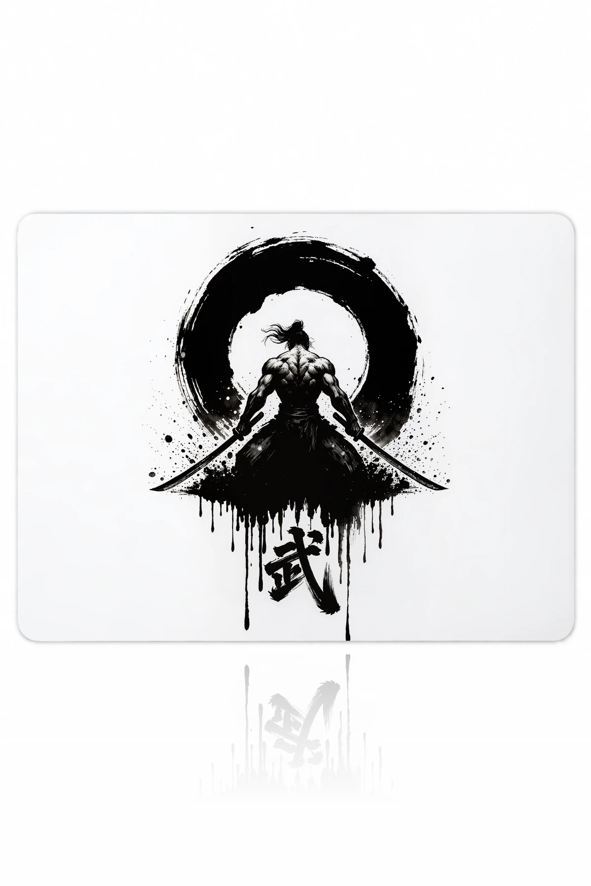 Brushstroke Warrior Gaming Mousepad
