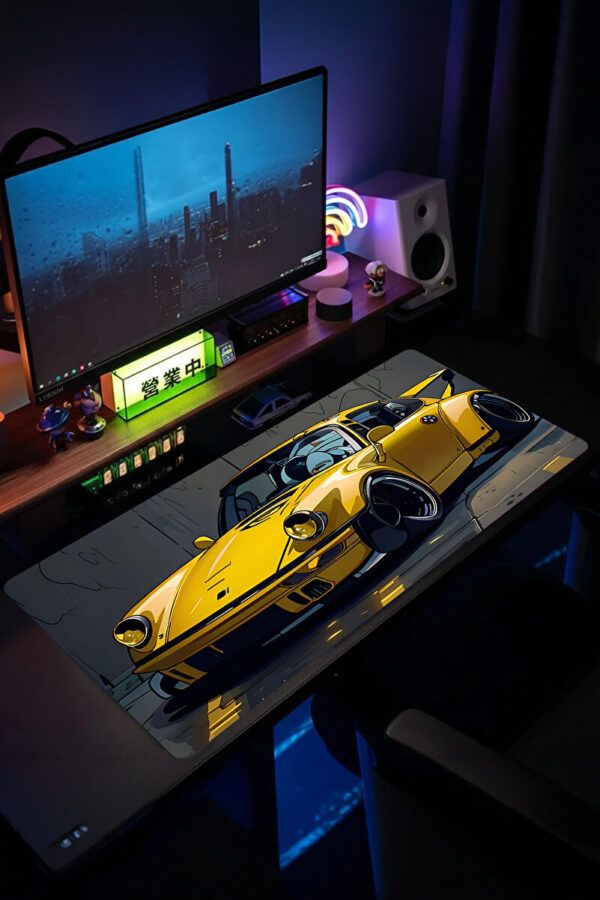Araba Modelleri Golden Outlaw Drive Gaming Mousepad