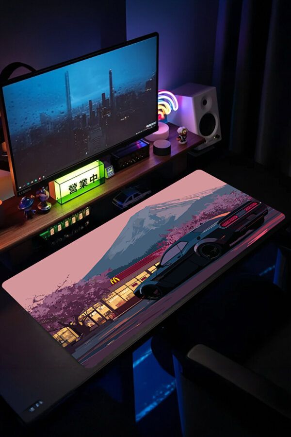 Araba Modelleri Neon Sakura Drive Gaming Mousepad Araba Modelleri Neon Sakura Drive Gaming Mousepad