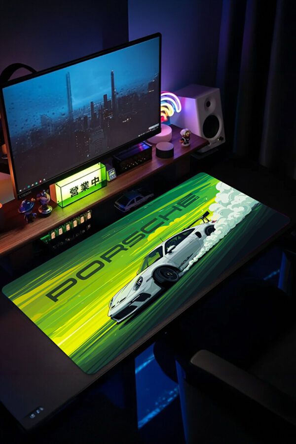 Araba Modelleri Neon Turbo Gaming Mousepad