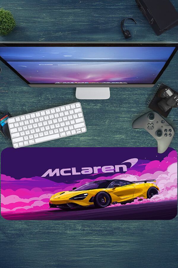 Araba Modelleri Turbo Neon Gaming Mousepad
