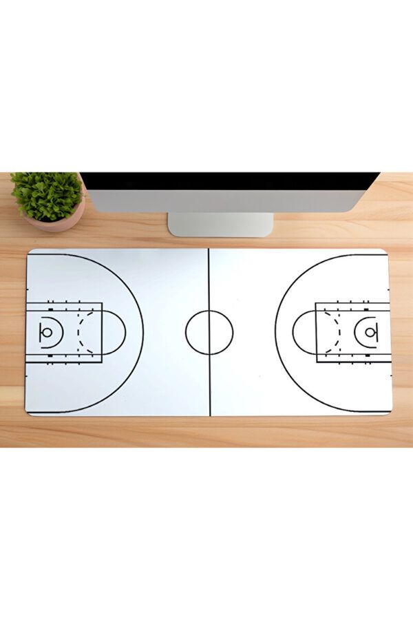 Basketbol Sahası Beyaz Gaming Mousepad