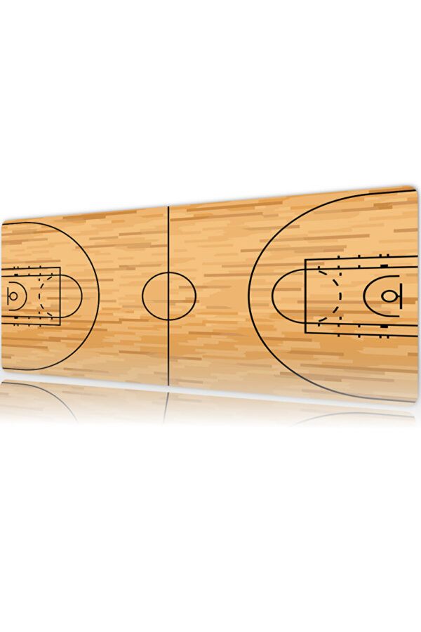 Basketbol Sahası Sarı Gaming Mousepad