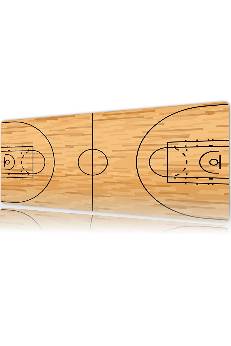 Basketbol Sahası Sarı Gaming Mousepad
