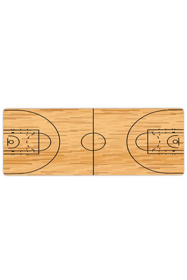 Basketbol Sahası Sarı Gaming Mousepad