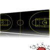 Basketbol Sahası Siyah Gaming Mousepad