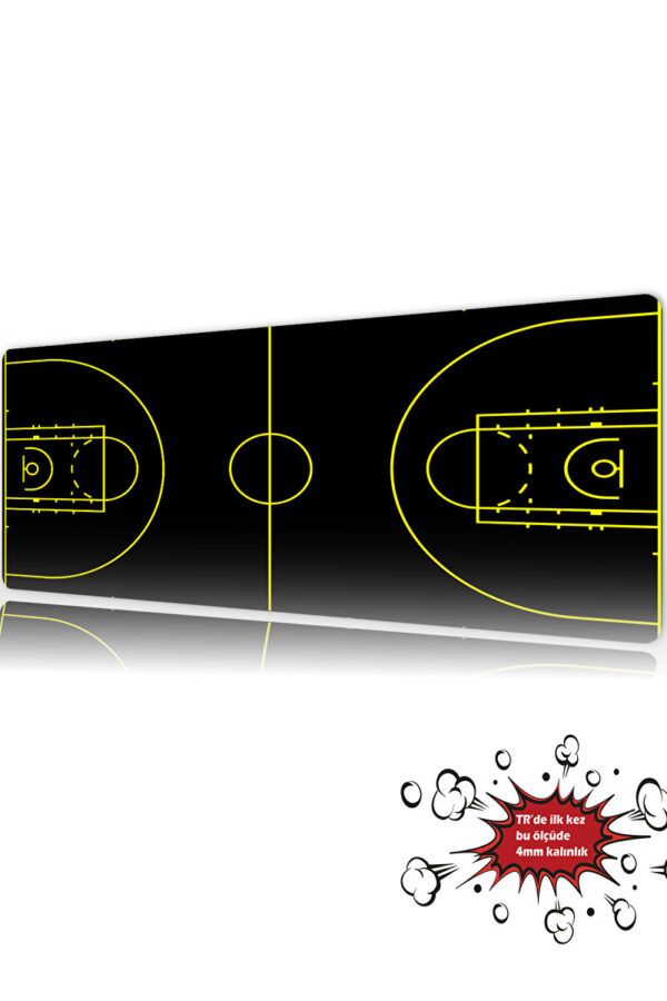 Basketbol Sahası Siyah Gaming Mousepad