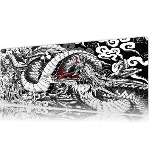 Ember Dragon Siyah Beyaz Gaming Mousepad Ember Dragon Siyah Beyaz Gaming Mousepad