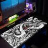 Ember Dragon Siyah Beyaz Gaming Mousepad