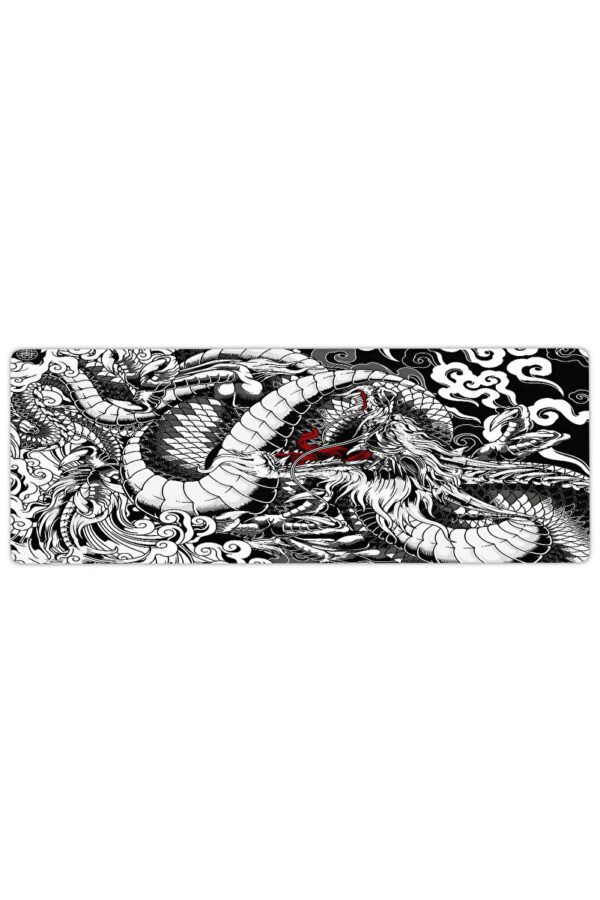 Ember Dragon Siyah Beyaz Gaming Mousepad