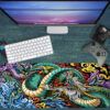 Ember Dragon Yeşil Gaming Mousepad