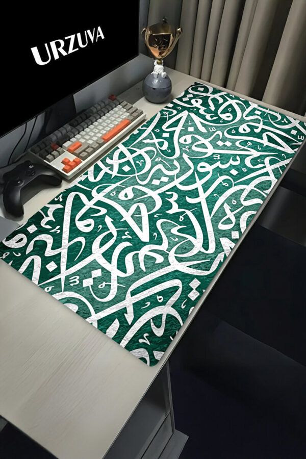 Emerald Script Gaming Mousepad Emerald Script Gaming Mousepad