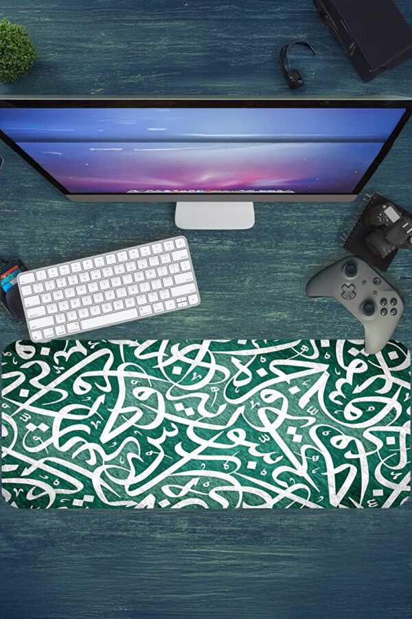 Emerald Script Gaming Mousepad Emerald Script Gaming Mousepad