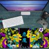 Hands Of The Oni Sarı Gaming Mousepad