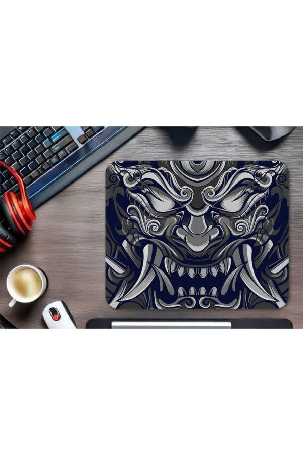 Infernal Oni Gri Mavi Gaming Mousepad