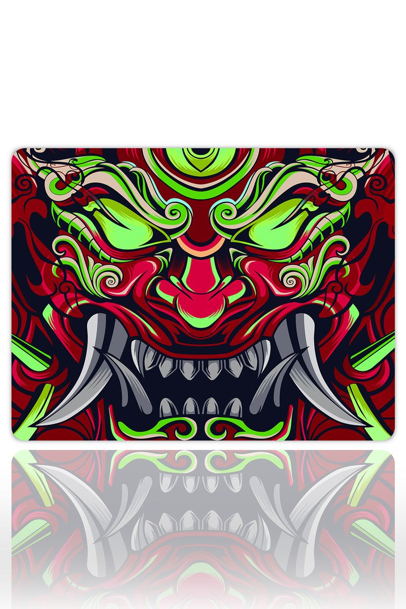 Infernal Oni Kırmızı Yeşil Neon Gaming Mousepad Infernal Oni Kırmızı Yeşil Neon Gaming Mousepad