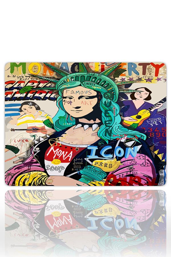 Mona Lisa Pop Gaming Mousepad Mona Lisa Pop Gaming Mousepad