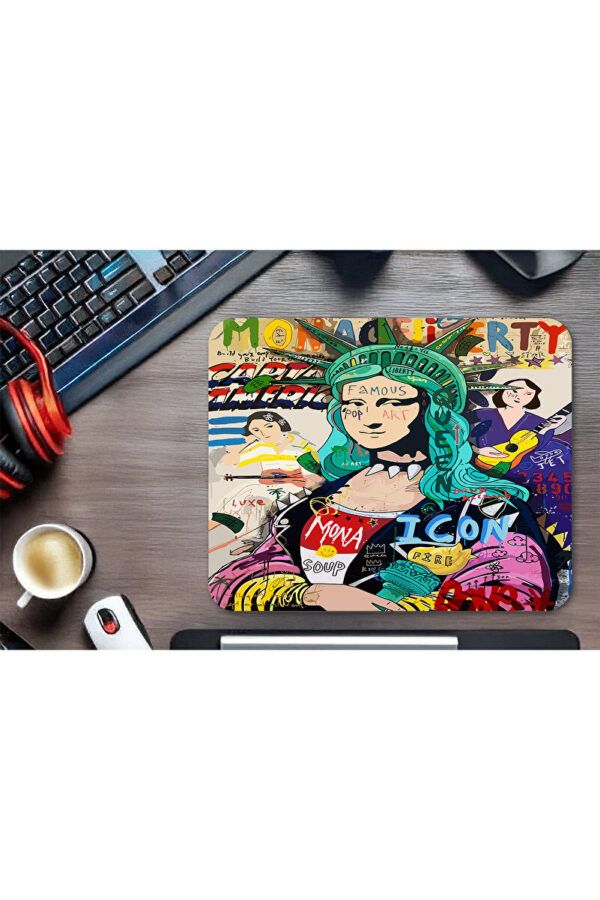 Mona Lisa Pop Gaming Mousepad Mona Lisa Pop Gaming Mousepad