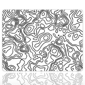 Monochrome Lines Gaming Mousepad