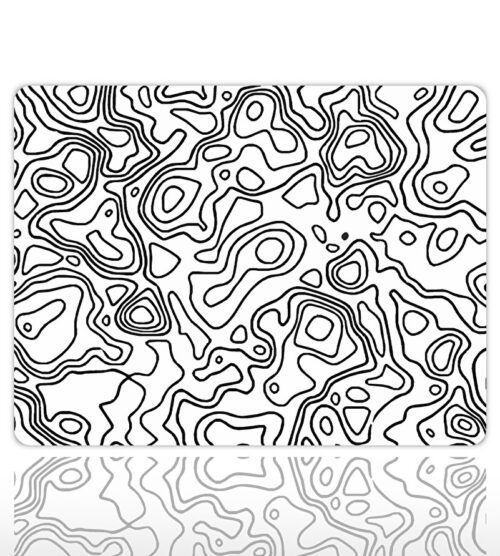 Monochrome Lines Gaming Mousepad