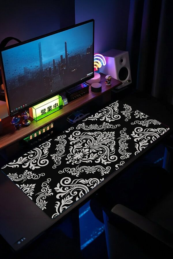 Silver Baroque Gaming Mousepad Silver Baroque Gaming Mousepad