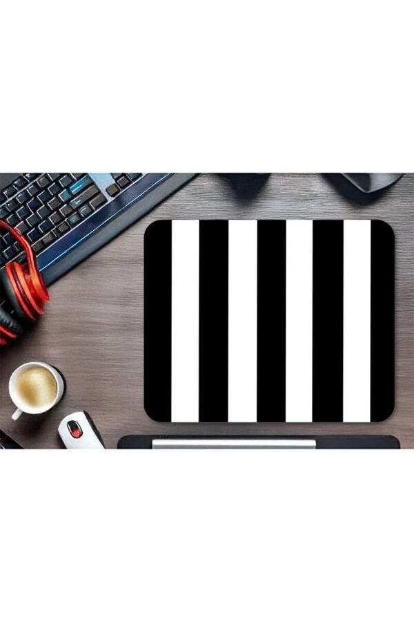 Siyah Beyaz Gaming Mousepad