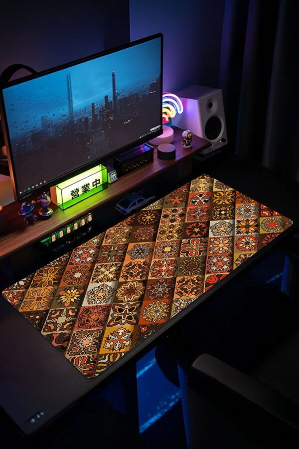 Vintage Mosaic Gaming Mousepad Vintage Mosaic Gaming Mousepad