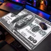 100 Dollar Printed Dizüstü Gaming Mousepad