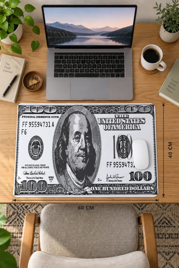100 Dollar Dizüstü Gaming Mousepad