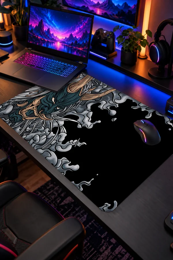 Smoke Fang 60x40 Gaming Mousepad Smoke Fang Dizüstü Gaming Mousepad