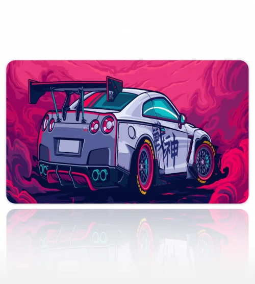 Initial Vibes 60x40 Gaming Mousepad Araba Modelleri ETSY-107 Dizüstü Gaming Mousepad