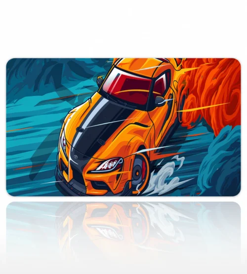 Orange Wave Drift 60x40 Gaming Mousepad Araba Modelleri ETSY-113 Dizüstü Gaming Mousepad