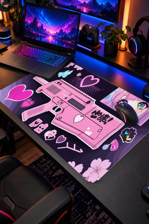 Kawaii Blaster Dizüstü Gaming Mousepad