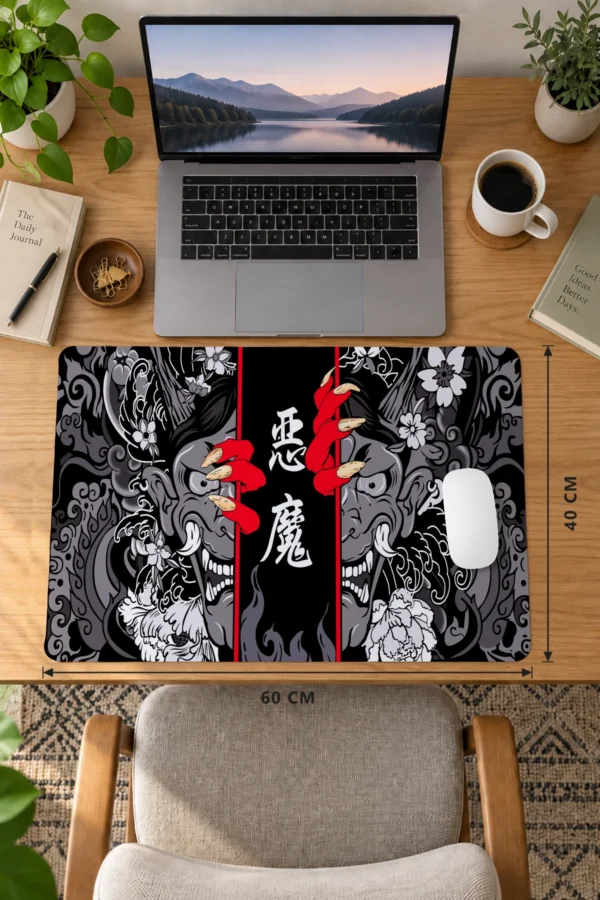 Toxic Demon Gray Dizüstü Gaming Mousepad