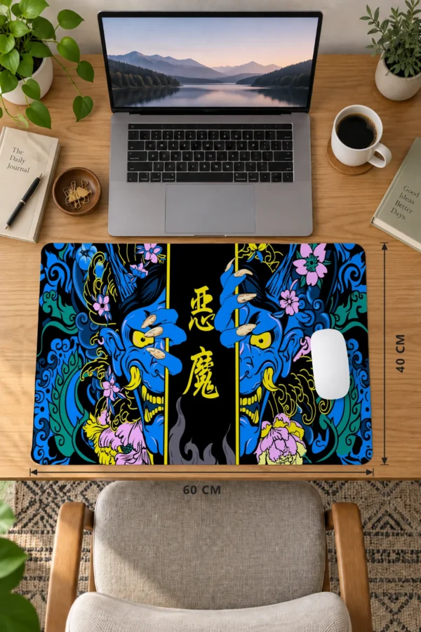 Hands of the Oni Blue 60x40 Gaming Mousepad Hands of the Oni Mavi Dizüstü Gaming Mousepad