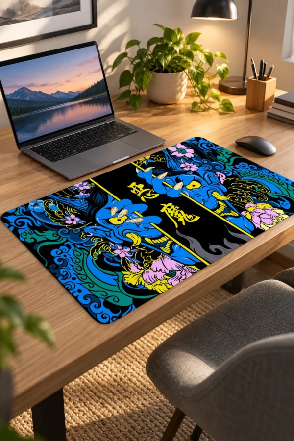 Hands of the Oni Blue 60x40 Gaming Mousepad Hands of the Oni Mavi Dizüstü Gaming Mousepad