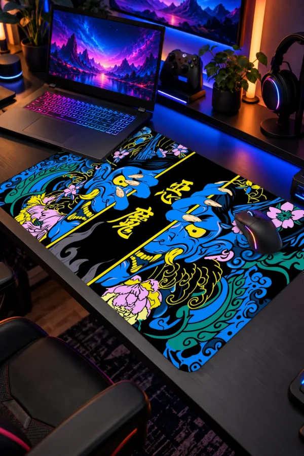 Hands of the Oni Blue 60x40 Gaming Mousepad Hands of the Oni Mavi Dizüstü Gaming Mousepad