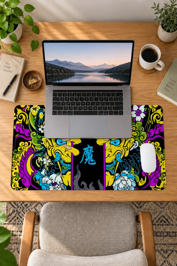 Hands of the Oni Yellow 60x40 Gaming Mousepad Hands of the Oni Sarı Dizüstü Gaming Mousepad
